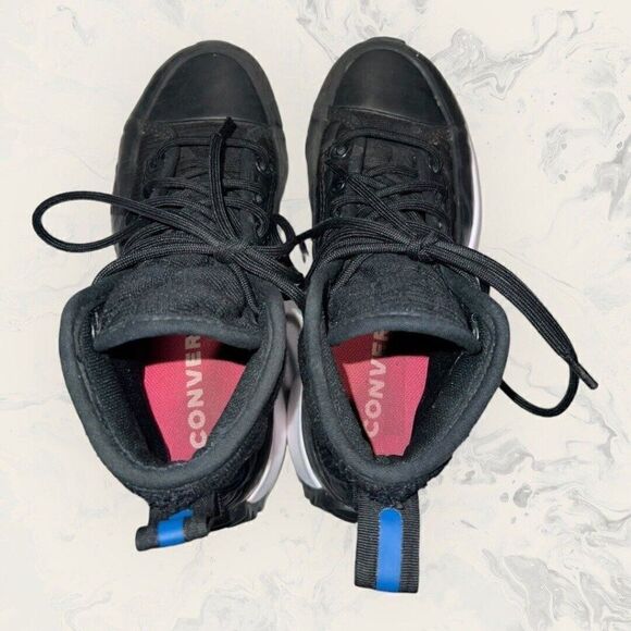 Converse Run Star Hike High Black Blue Hi Top Platform Shoe Women’s Size 4.5 - Picture 6 of 8